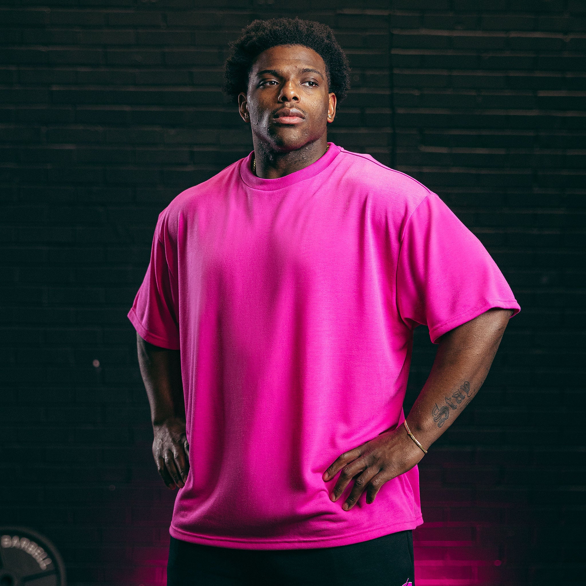 T-Shirt Oversize Nova Rose fluo