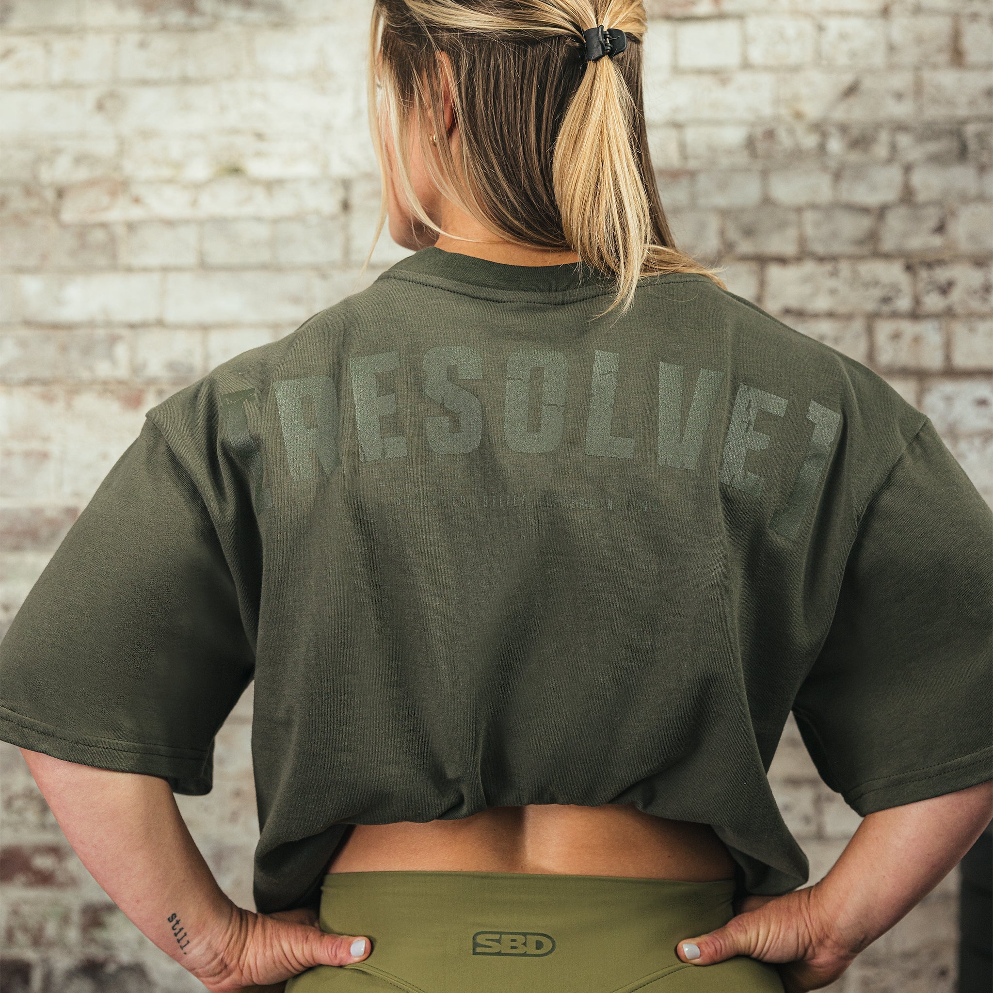 T-Shirt Oversize Resolve Kaki