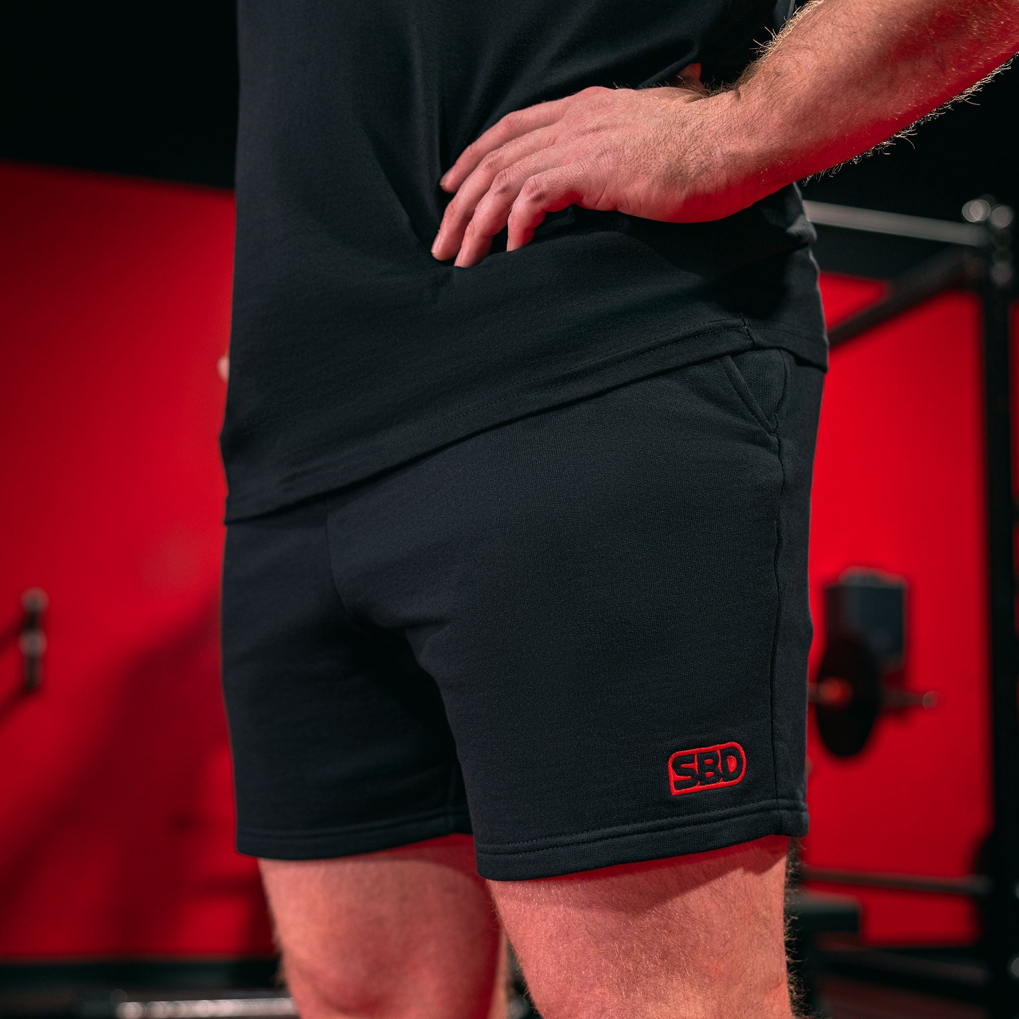 SBD Shorts Männer schwarz Details