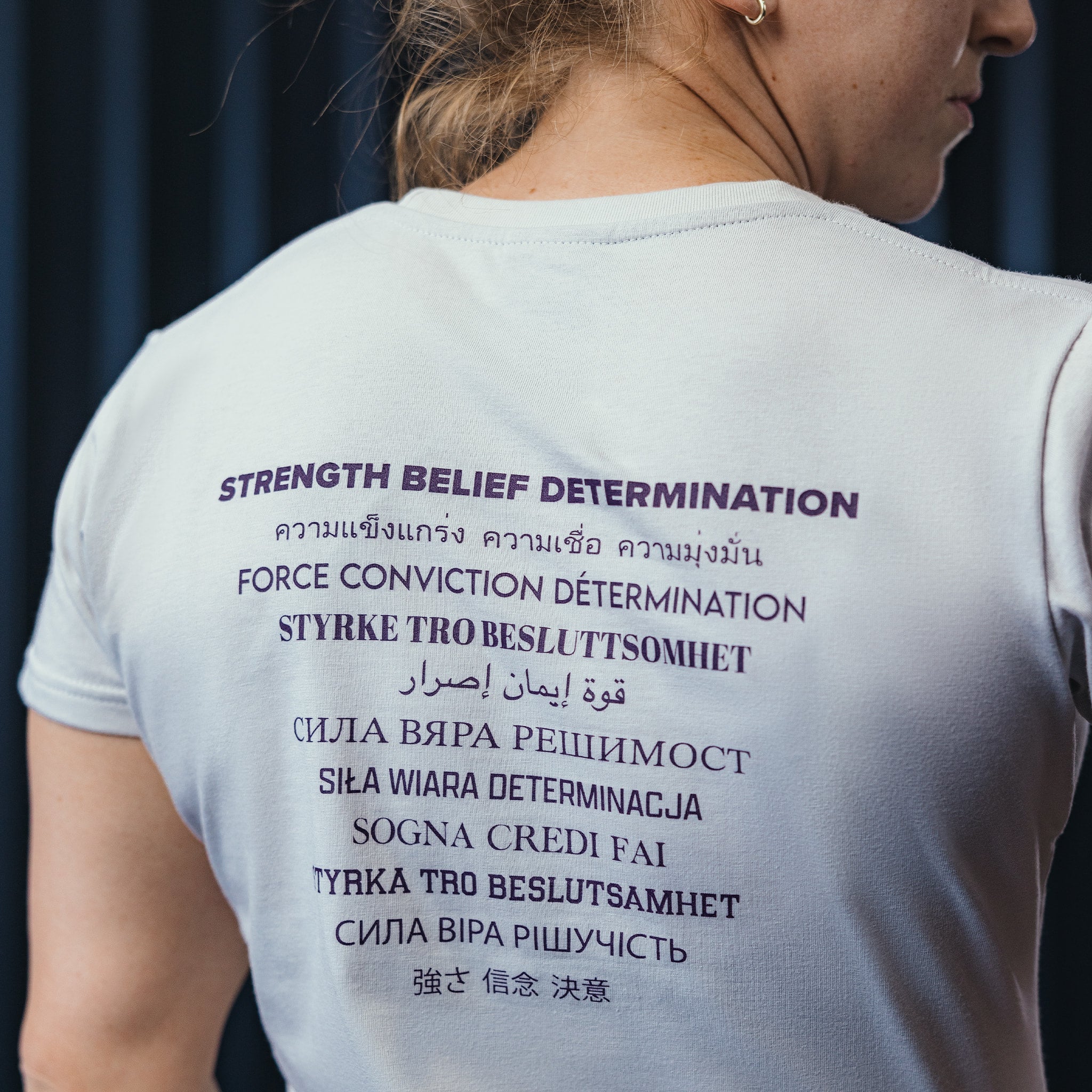 T-Shirt Aspire Blanc cassé