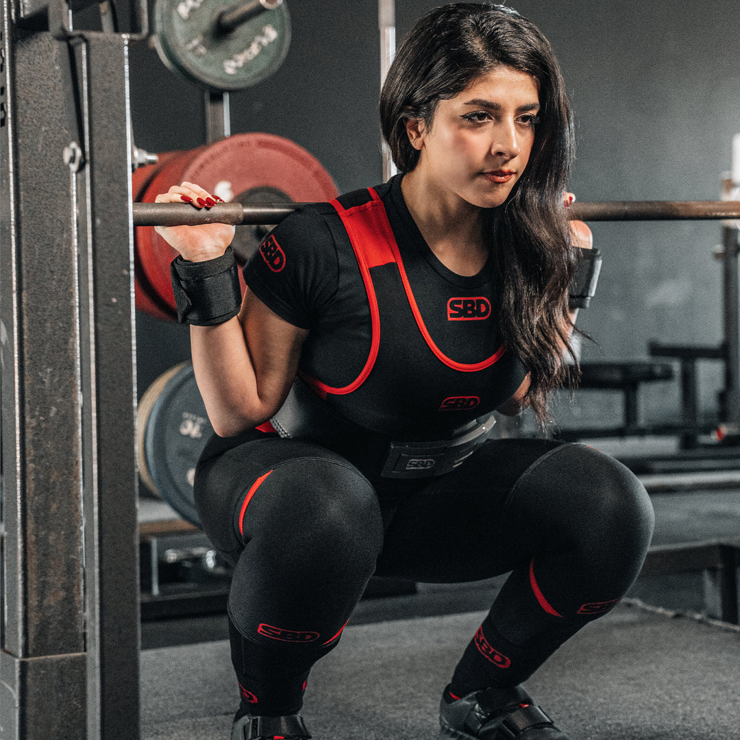 SBD Full Length Powerlifting Singlet in Bewegung