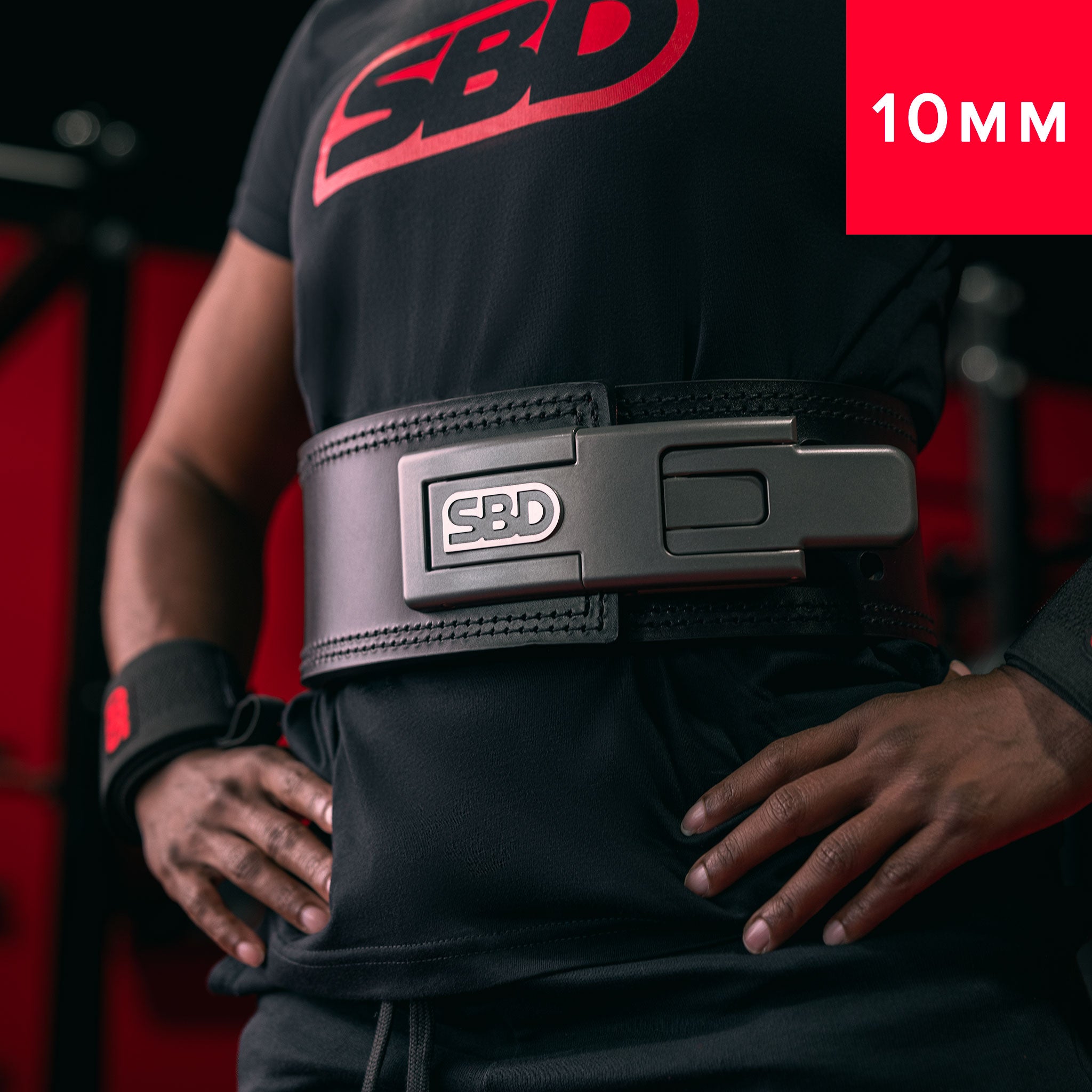 SBD Gewichthebergürtel Powerlifting Belt 10mm Leder