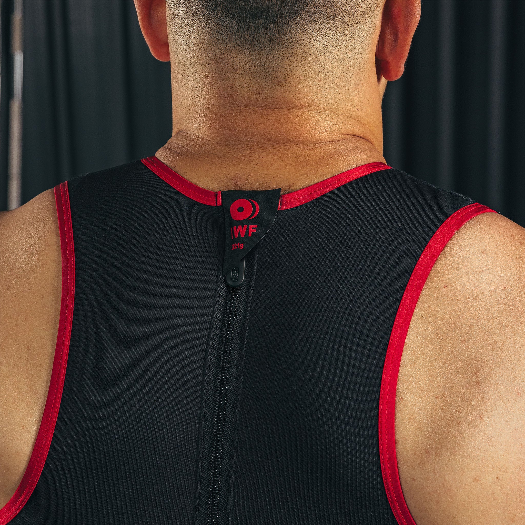 SBD Weightlifting Singlet Men Zipper Back